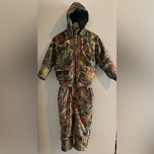 Kids Camouflage Jacket and Bibs Set